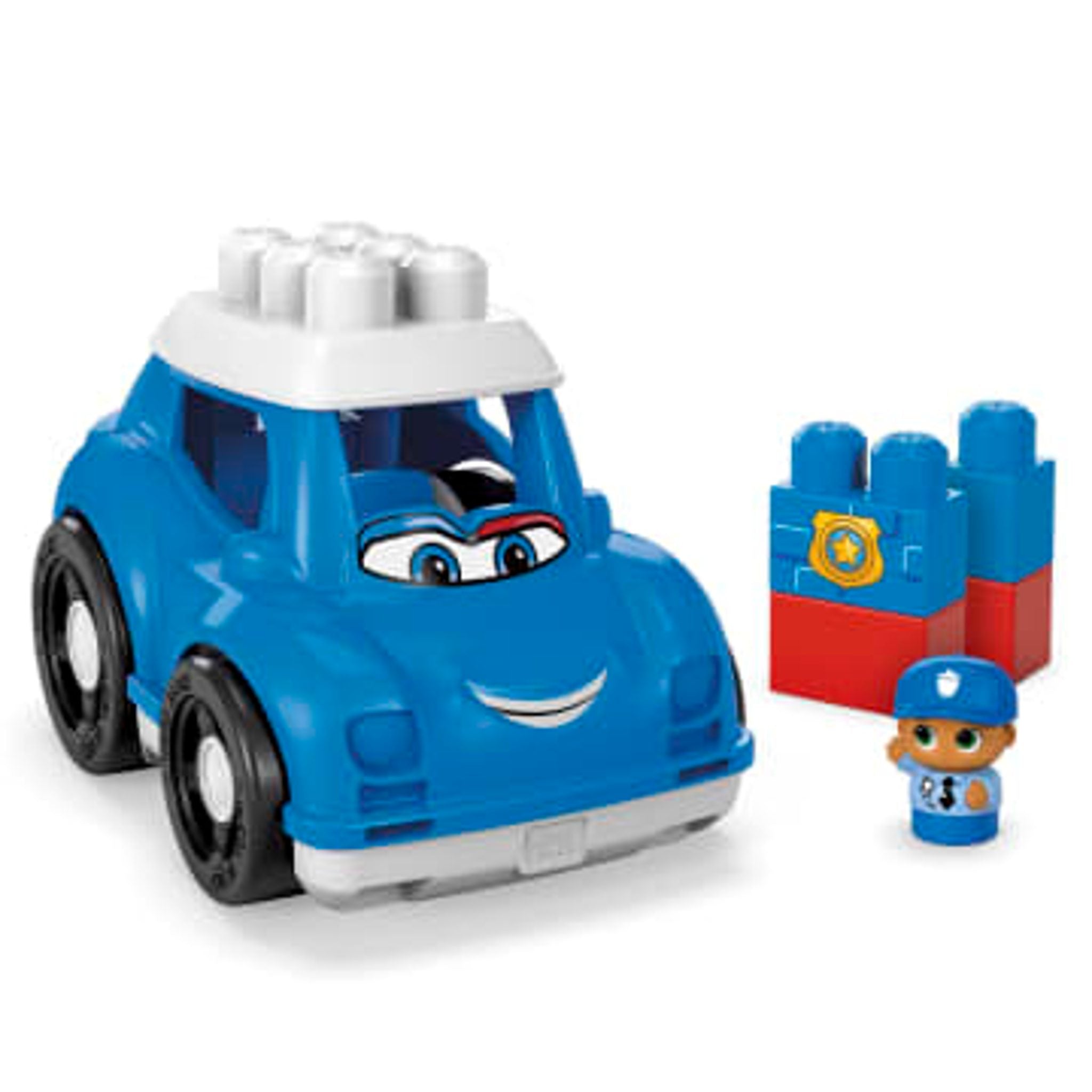 Mega Bloks Peter Police Car Building Blocks for Toddlers