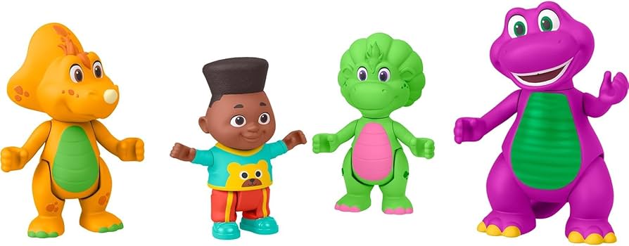 Barney's World Hey Friends Figure Set with 4 Characters