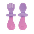 Nuby First Fork and Spoon with Safety Guards Pink/Purple