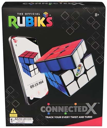 Rubik's ConnectedX Bluetooth 3x3 Cube, 6x2.63x7.5, Pack of 1