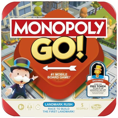Hasbro Monopoly GO! Board Game - Pack of 1, Ages 8+
