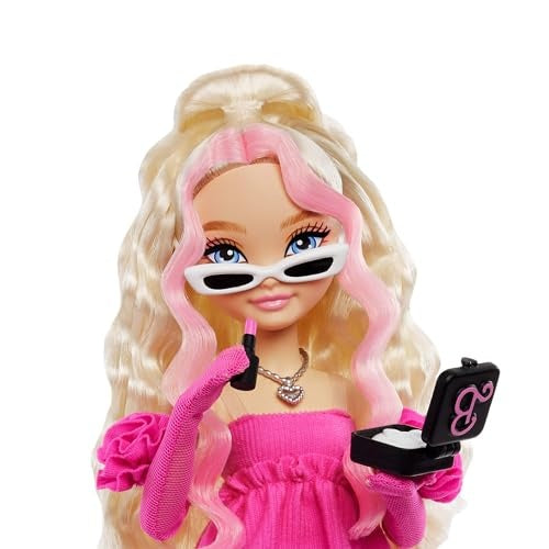 Barbie Dolls & Toys Malibu Fashion Doll with 8 Accessories