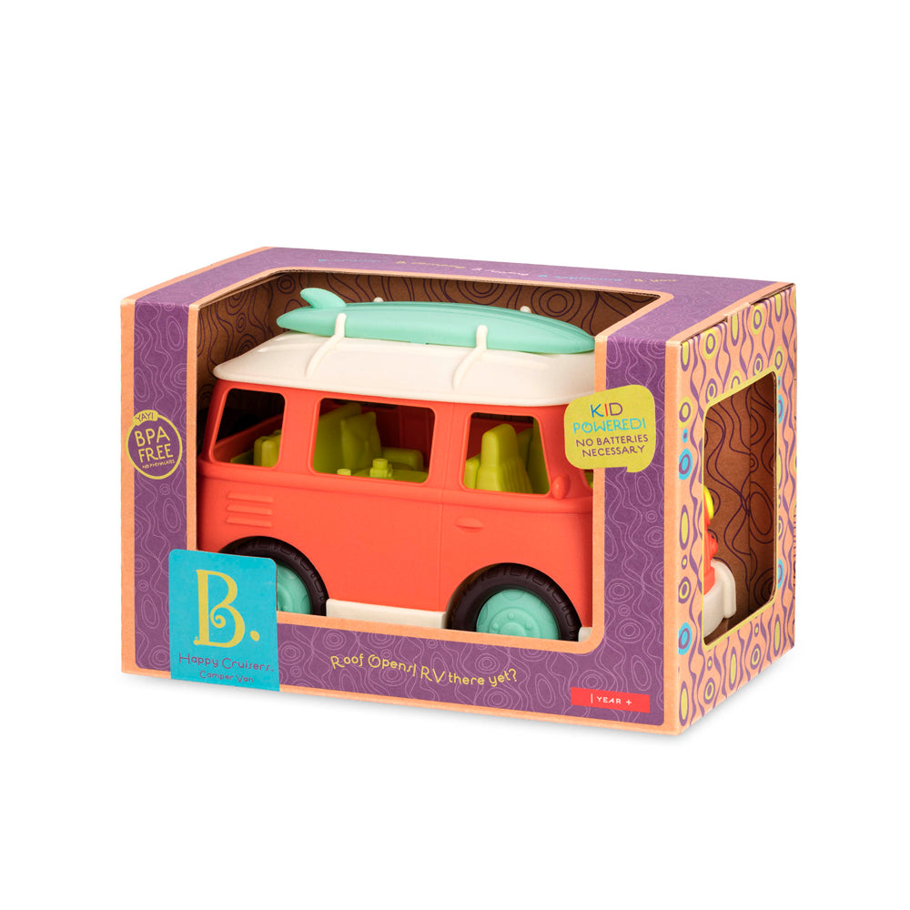 Battat Happy Cruisers Orange Bus Van Toy