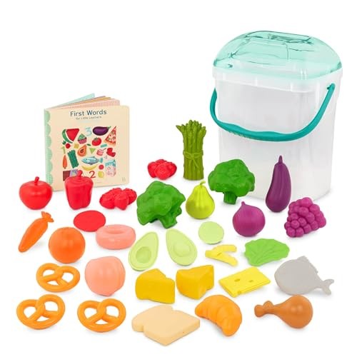 B. Toys Medium Food Bucket with Book includes 32 play pieces