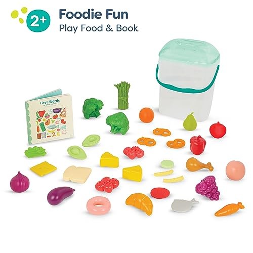 B. Toys Medium Food Bucket with Book includes 32 play pieces
