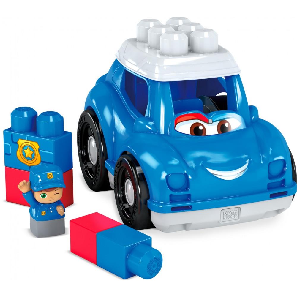 Mega Bloks Peter Police Car Building Blocks for Toddlers