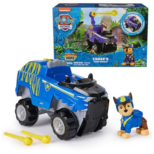 Paw Patrol Chase Tiger Vehicle, Pack of 1, Ages 3+