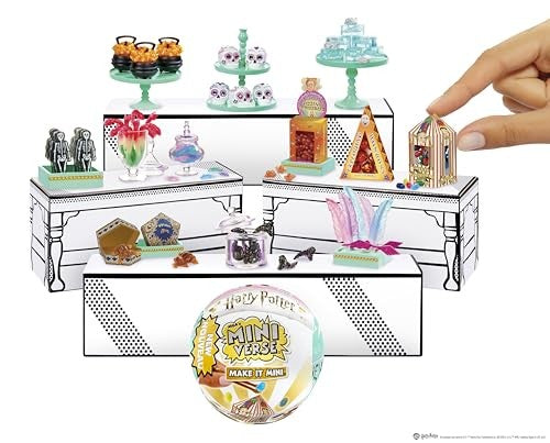 MGA S Miniverse - Make It Mini Honeydukes Harry Potter Mini Collectibles  Blind Pack  Diy  Resin  Replica Food  Not Edible  Collectors  8+