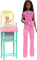 Barbie Baby Doctor Doll, 1 Baby, Furniture & Accessories