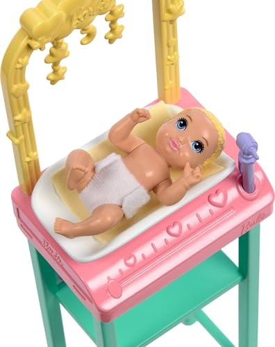 Barbie Baby Doctor Doll, 1 Baby, Furniture & Accessories