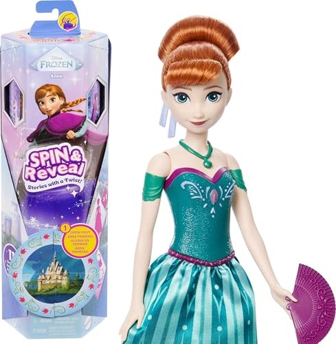 Disney Toys Frozen Anna Doll & 11 Surprises - very slightly damaged box