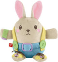 Fisher-Price Learn to Dress Bunny Plush for Toddlers