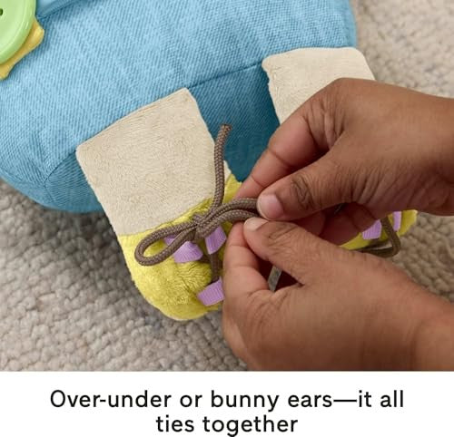Fisher-Price Learn to Dress Bunny Plush for Toddlers
