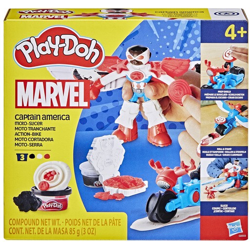 Play-Doh Marvel Captain America Moto-Slicer Playset Size 1