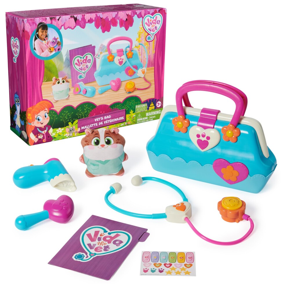 Vida the Vet Kit with Plush Toy & Stickers