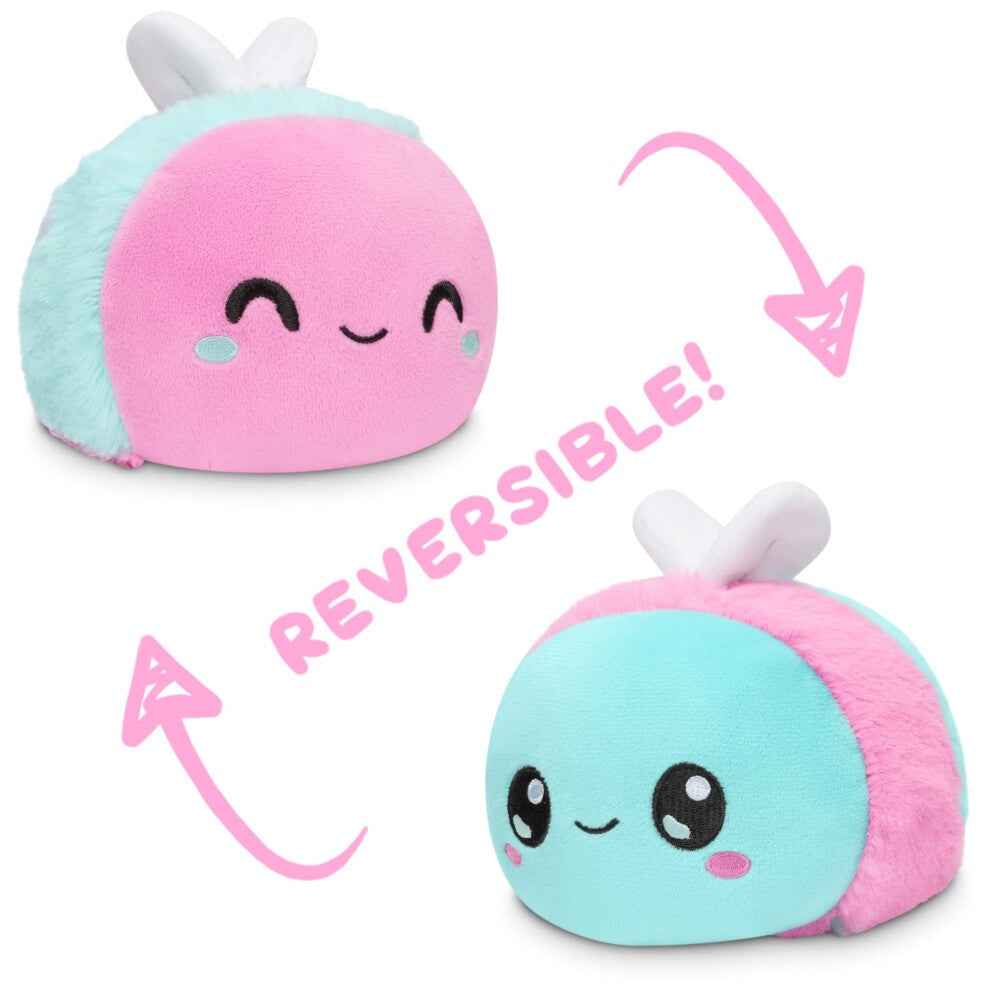 TeeTurtle Reversible Bee Plushie - Transgender Pride Fidget Toy