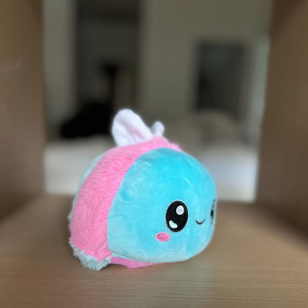 TeeTurtle Reversible Bee Plushie - Transgender Pride Fidget Toy
