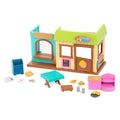 Li'L Woodzeez Post' N Pizza Shop 18-Pcs Dollhouse Playset