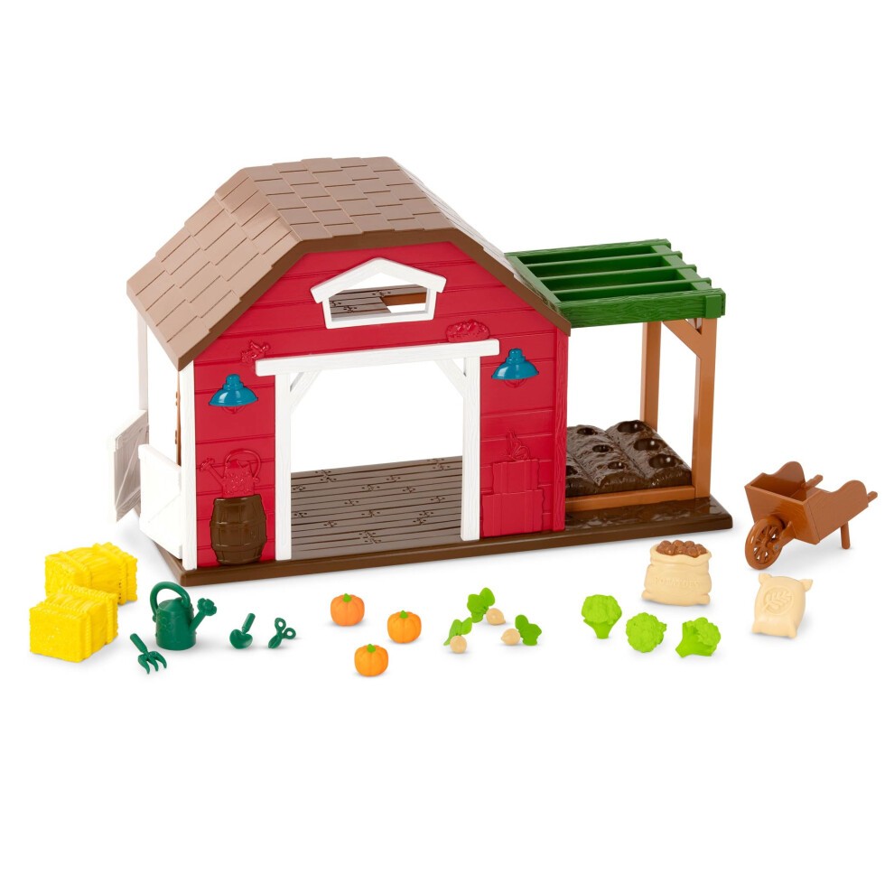 Lil Woodzeez Happy Harvest Farm Playset - 20 Pcs, Ages 3+