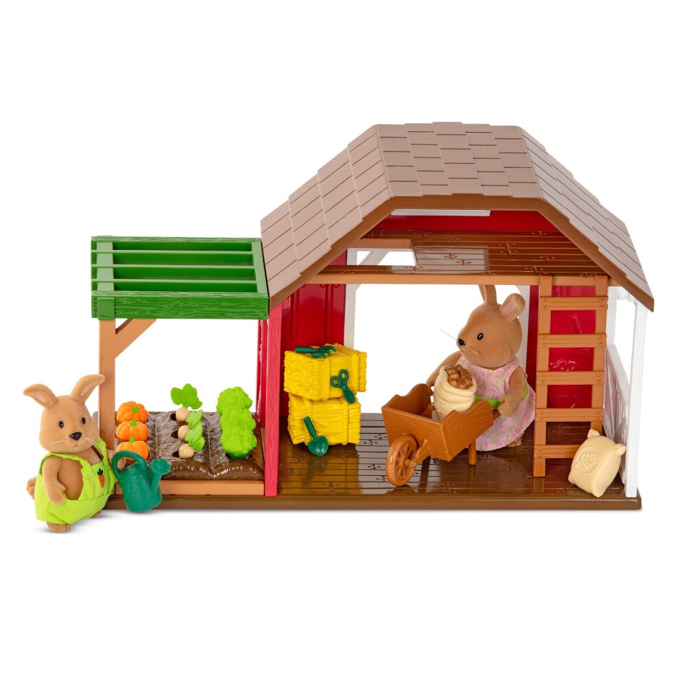 Lil Woodzeez Happy Harvest Farm Playset - 20 Pcs, Ages 3+