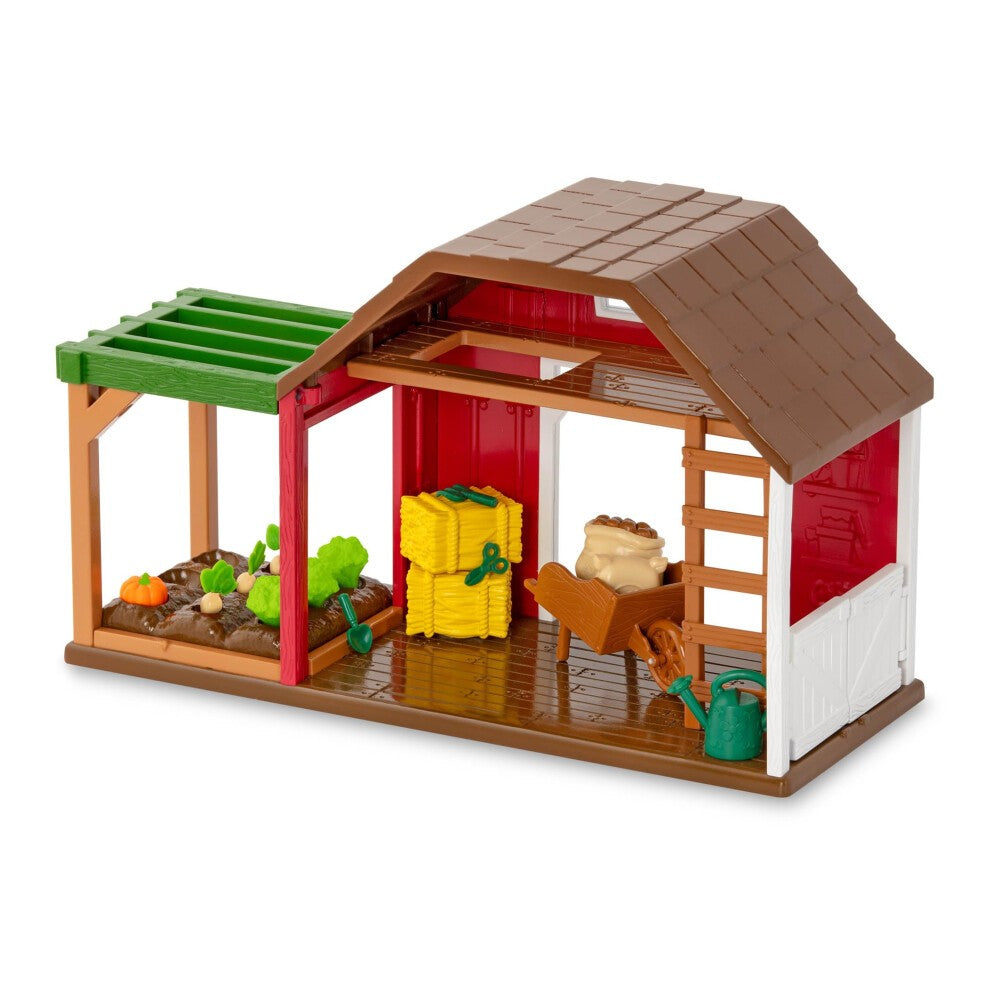 Lil Woodzeez Happy Harvest Farm Playset - 20 Pcs, Ages 3+