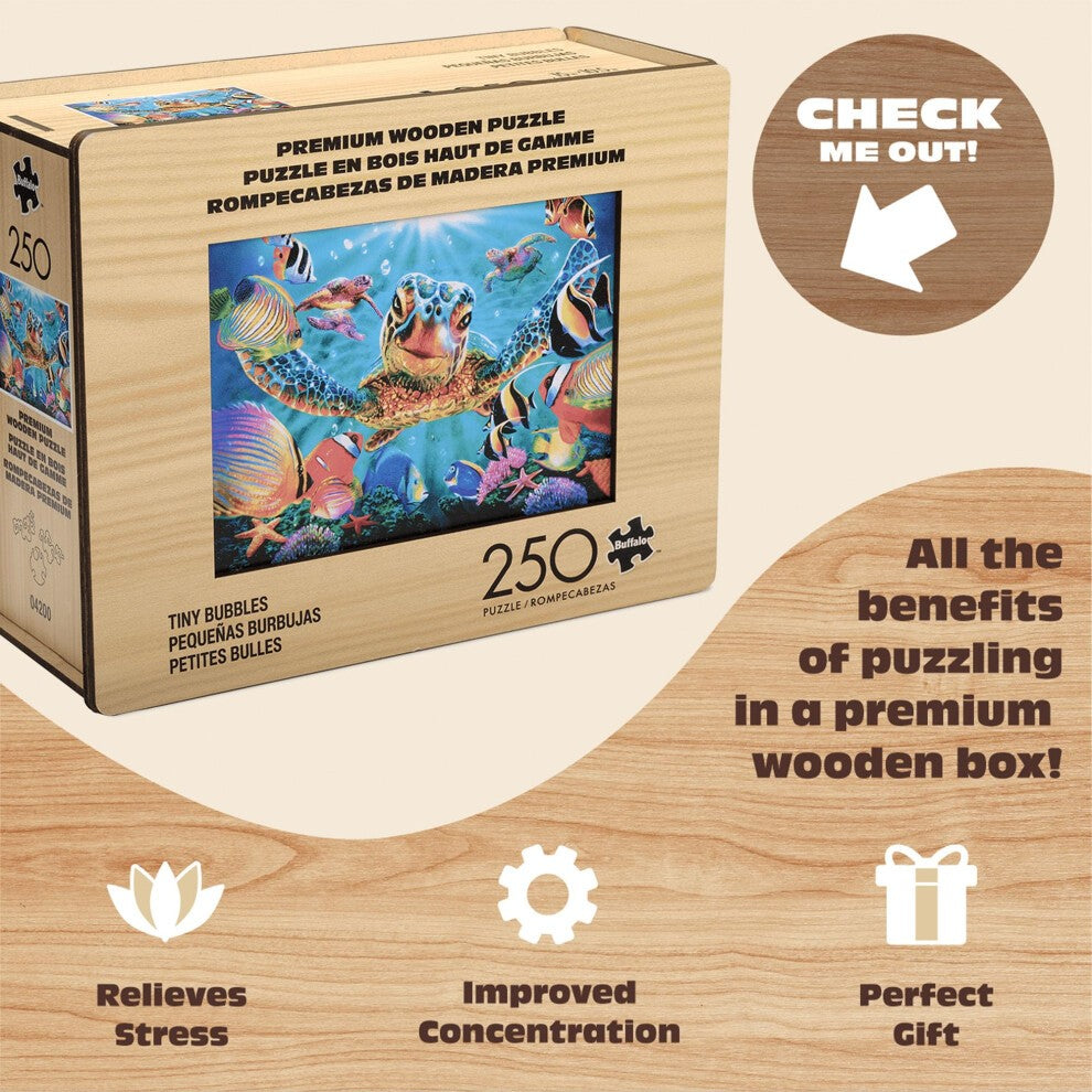 Buffalo Games Wood Puzzle: Tiny Bubbles Whimsy Pieces