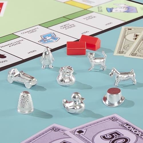 Monopoly Classic Board Game with Storage Tray
