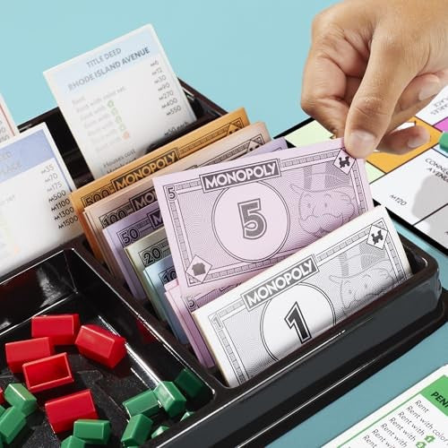 Monopoly Classic Board Game with Storage Tray