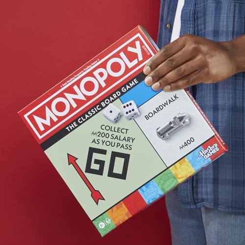 Monopoly Classic Board Game with Storage Tray