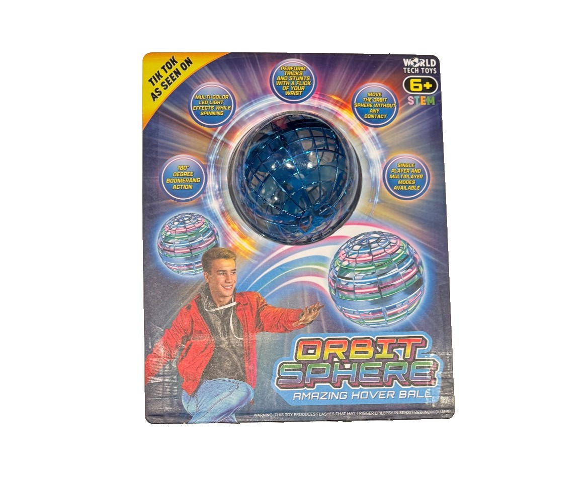 World Tech Toys Orbit Sphere Magic Hover Ball LED Lights