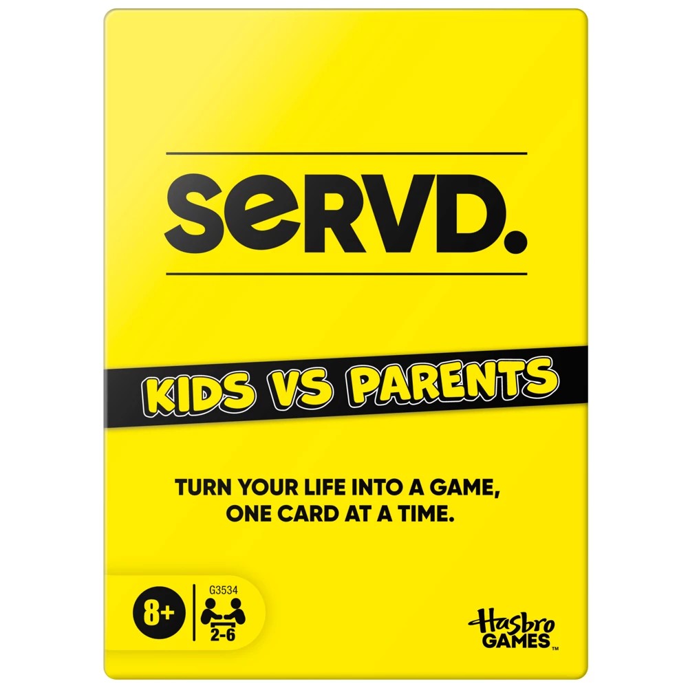 Hasbro Gaming SERVD Kids Vs Parents Game