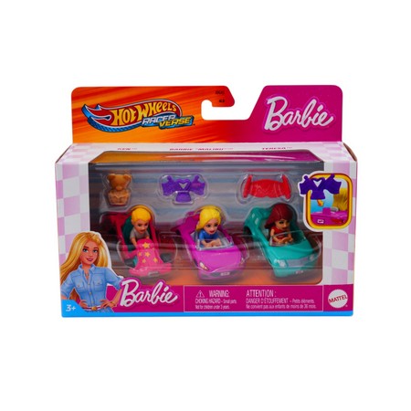 Hot Wheels Barbie Malibu Ken Teresa Diecast Car Set
