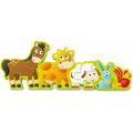 Hape Numbers & Farm Animals 10pc Wooden Puzzle, Ages 3+