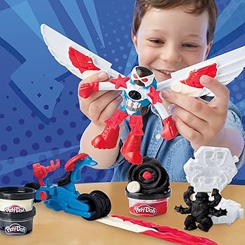 Play-Doh Marvel Captain America Moto-Slicer Playset Size 1