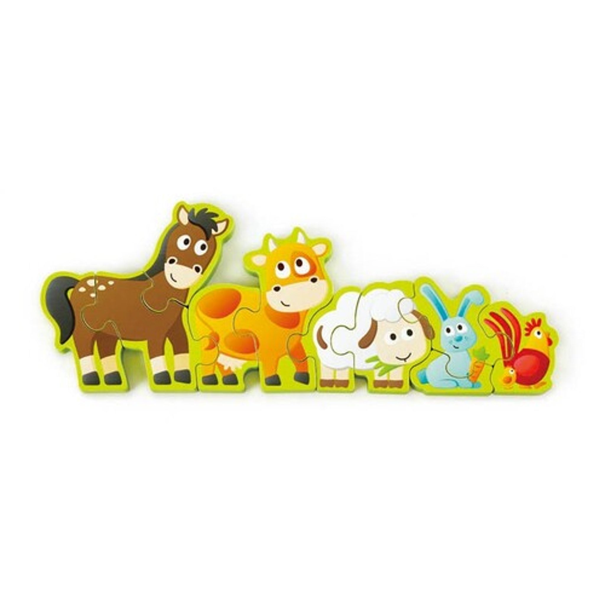 Hape Numbers & Farm Animals 10pc Wooden Puzzle, Ages 3+