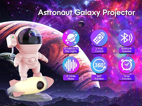 GEMS Astronaut Galaxy Projector Starry Night Light