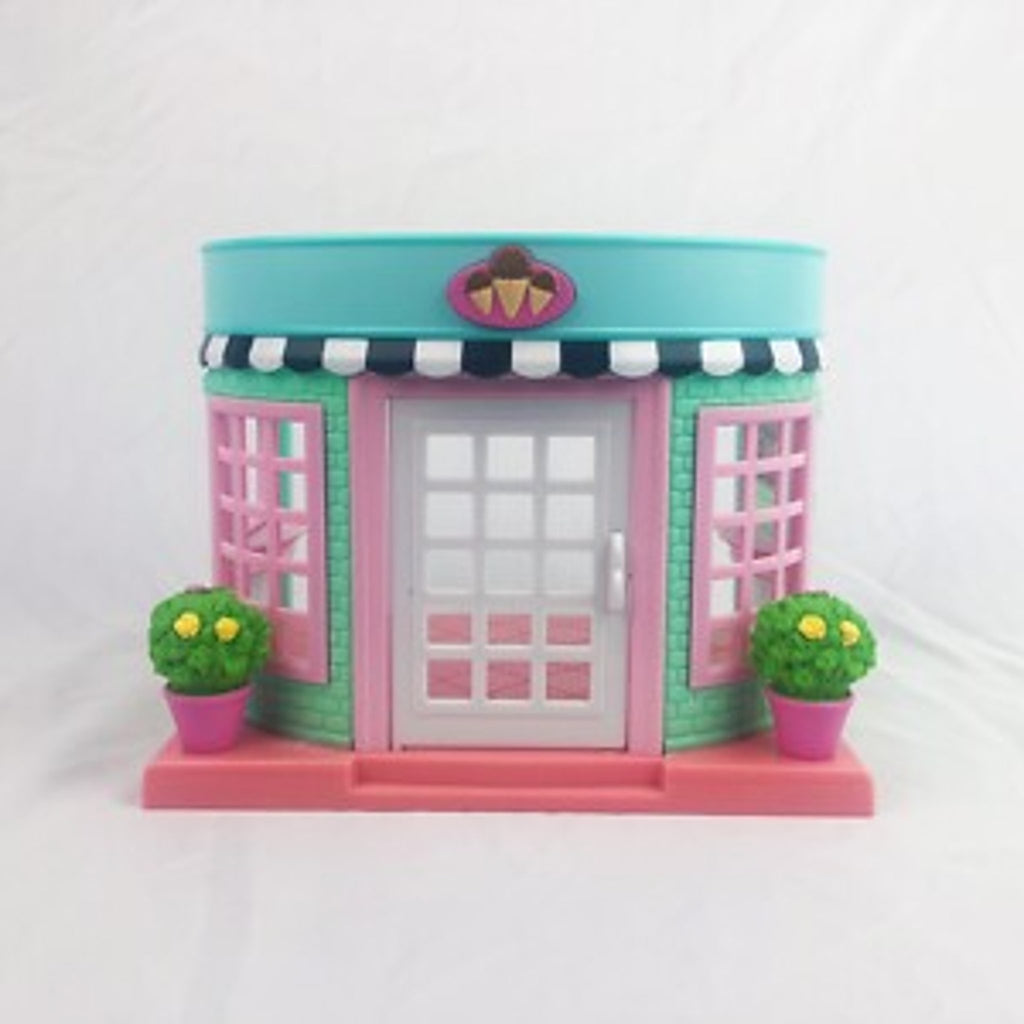 Lil Woodzeez Ice Cream Shop - Dollhouse Playset with Accessories - 20 pc set