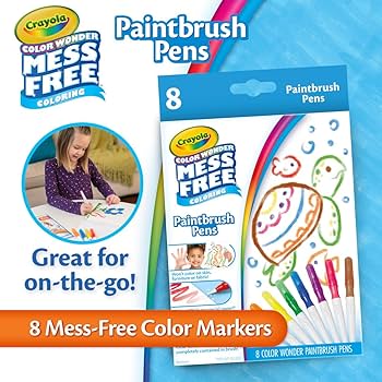 Crayola Color Wonder Paintbrush Pens, 8ct