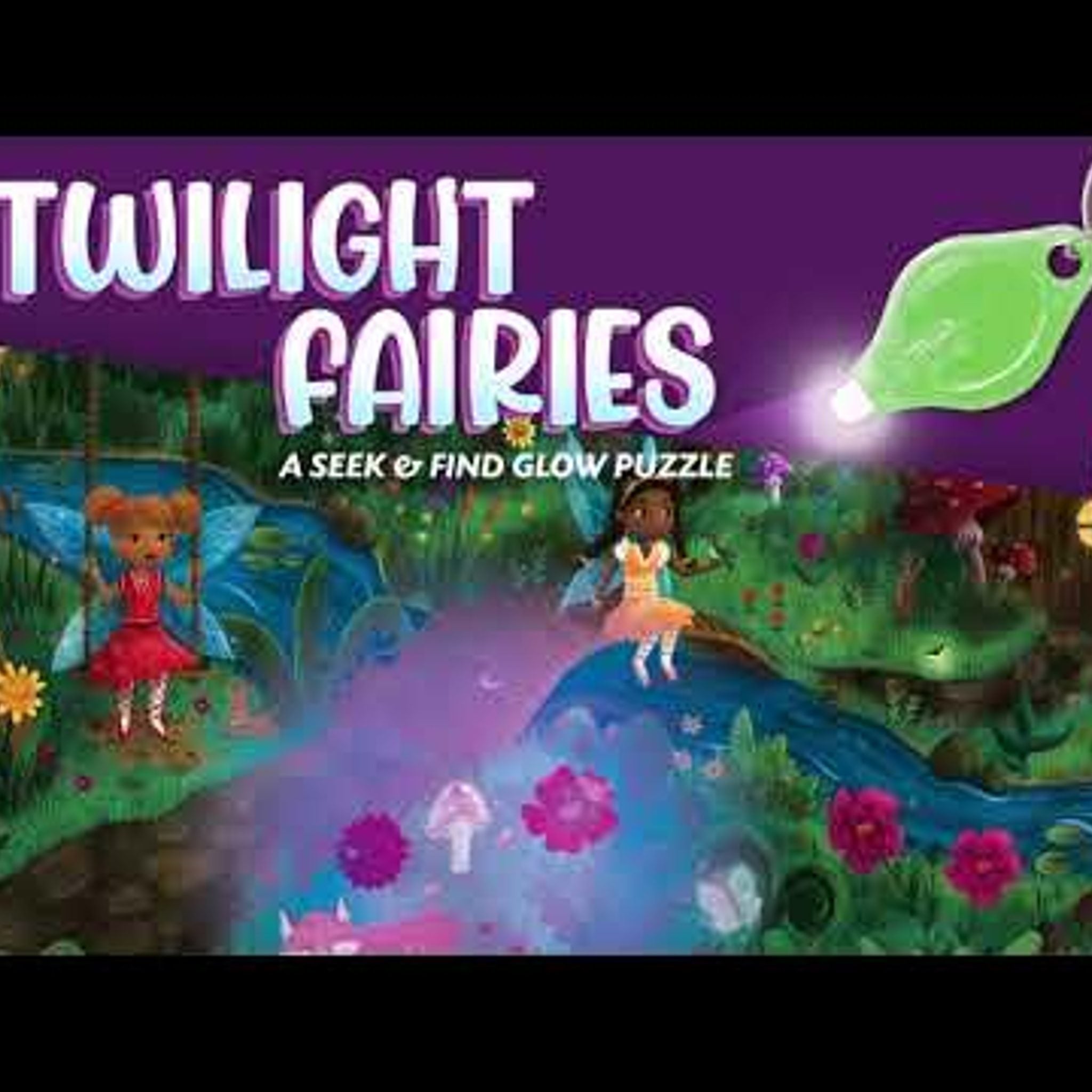 Peaceable Kingdom Twilight Fairies 100 Piece Glow Puzzle