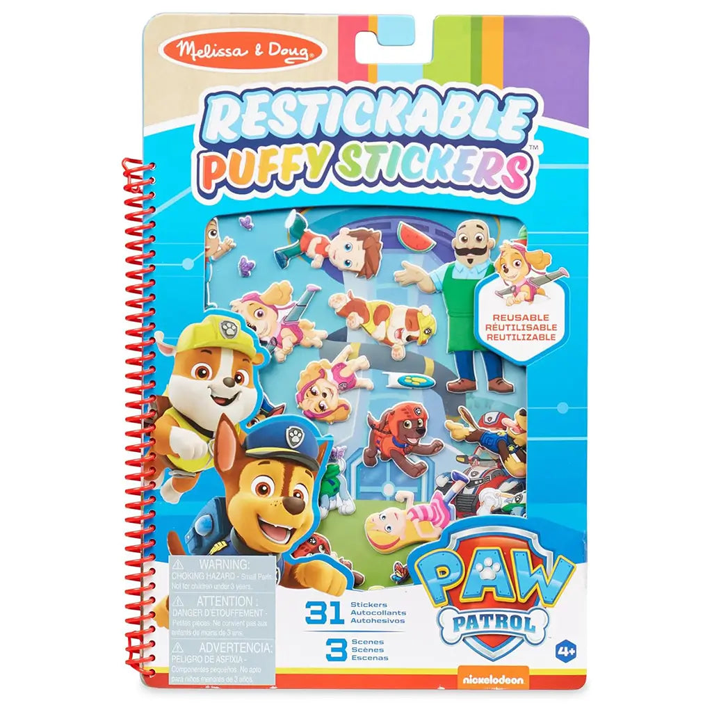 Melissa & Doug Paw Patrol Restickable Puffy Stickers - style may vay