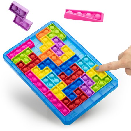 Power Your Fun Pop Puzzle Popper Fidget Game MediumUS Blue