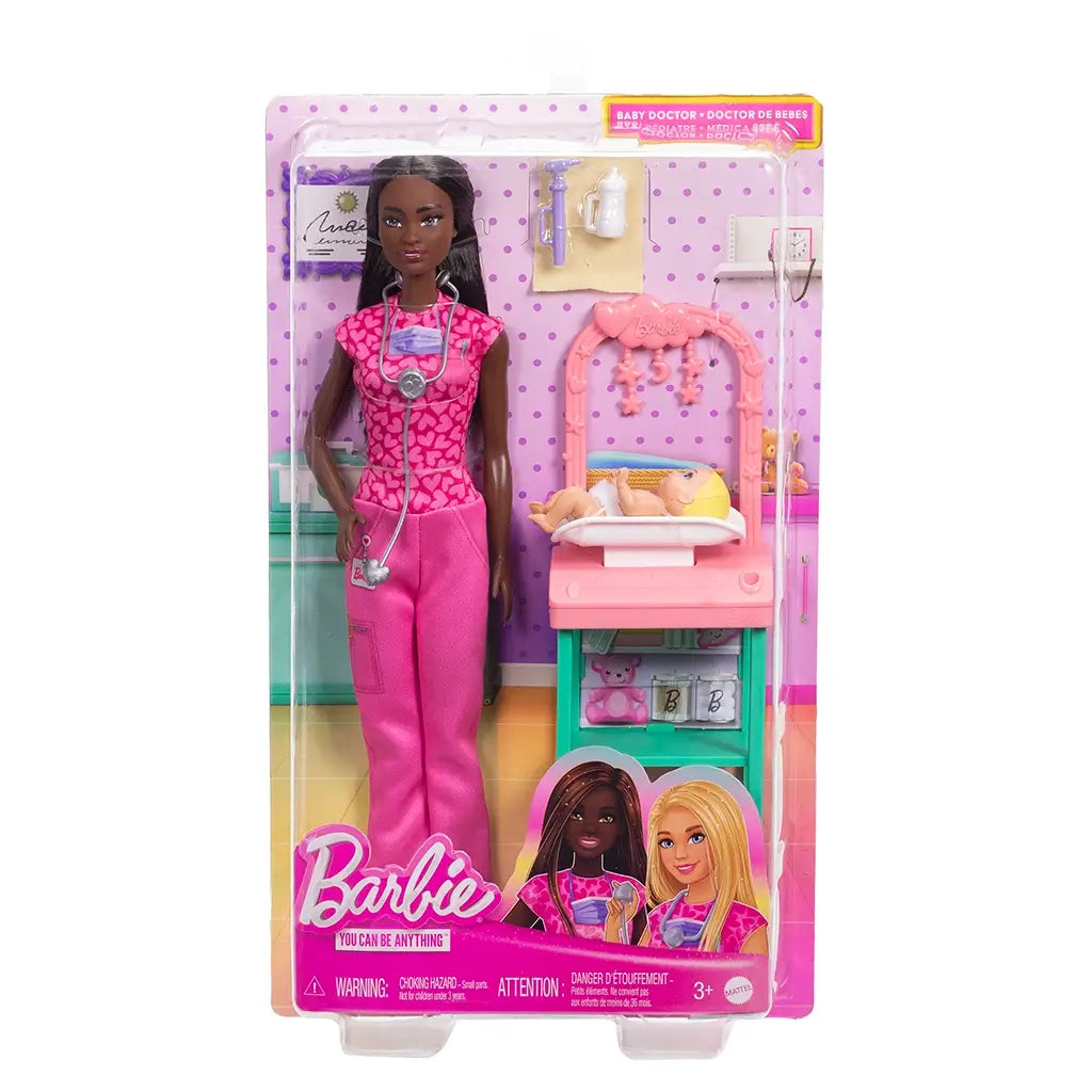 Barbie Baby Doctor Doll, 1 Baby, Furniture & Accessories