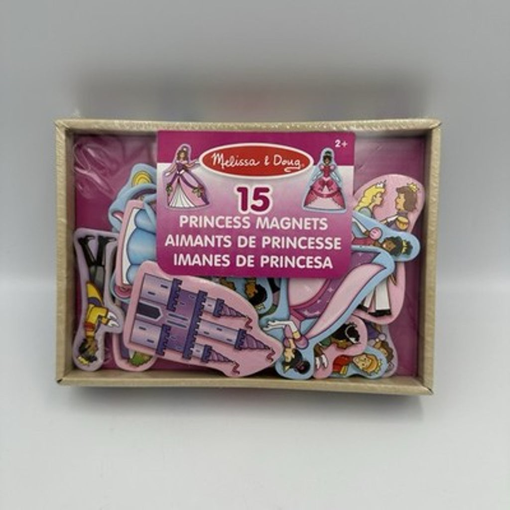 Melissa & Doug 15 Wooden Princess Magnets with Box