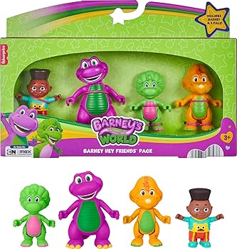 Barney's World Hey Friends Figure Set with 4 Characters
