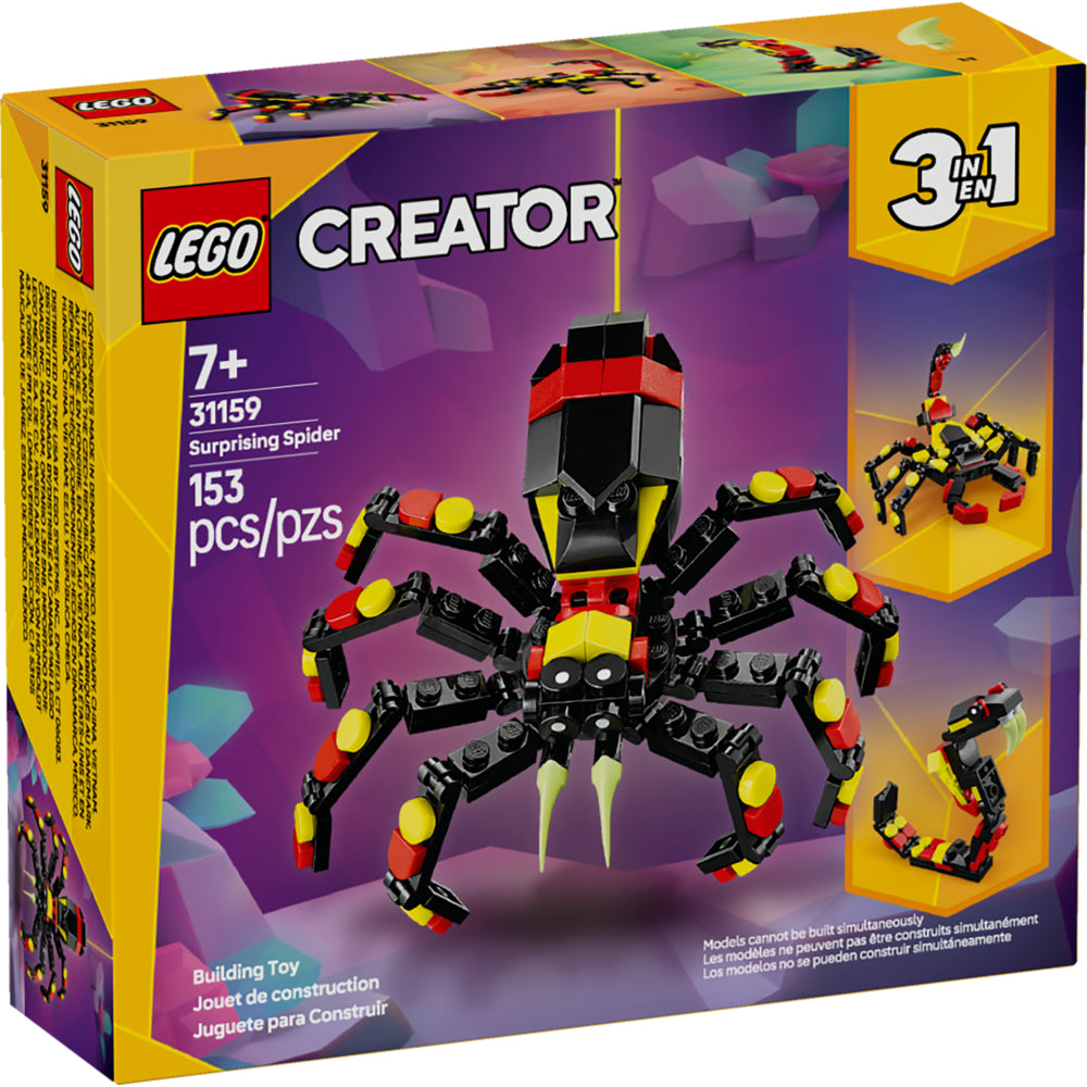 LEGO Wild Animals Surprising Spider 3-in-1 Building Toy