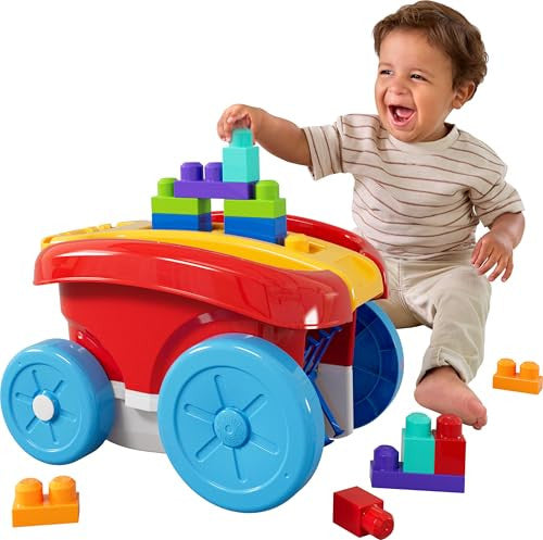 Mega Bloks First Builders Scooping Wagon, 20-Piece Building Set