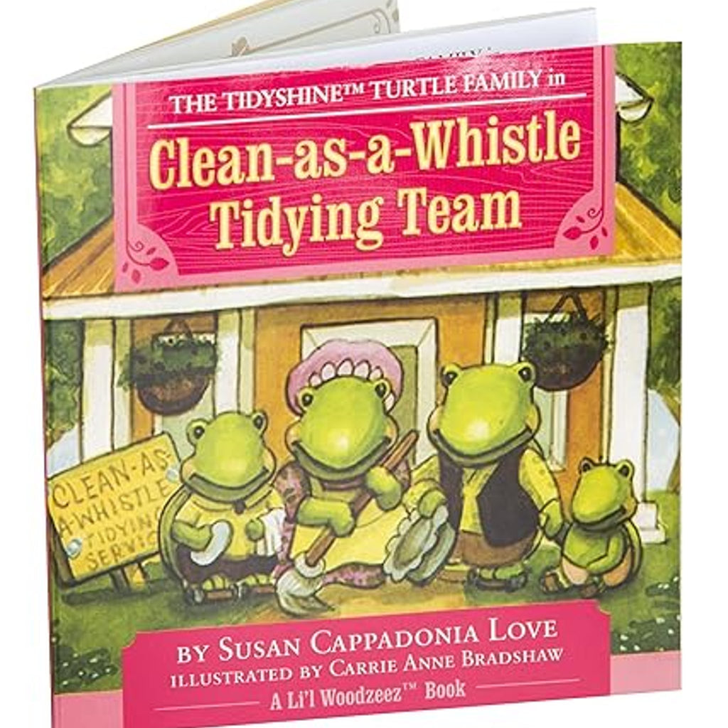Li'L Woodzeez Tidyshine Turtles Family & Storybook Set