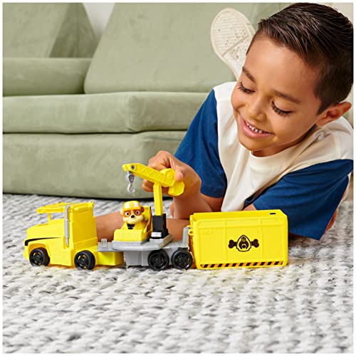 Paw Patrol Rubble Transforming Truck with Figure, Pack of 1