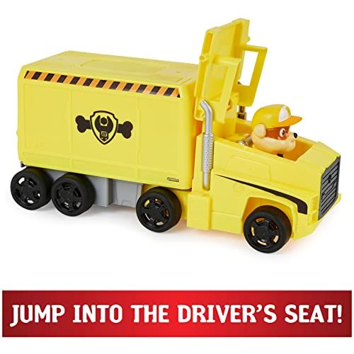 Paw Patrol Rubble Transforming Truck with Figure, Pack of 1