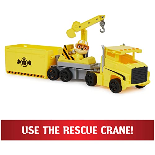 Paw Patrol Rubble Transforming Truck with Figure, Pack of 1